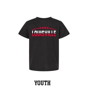 Louisville Split Football Youth T-Shirt